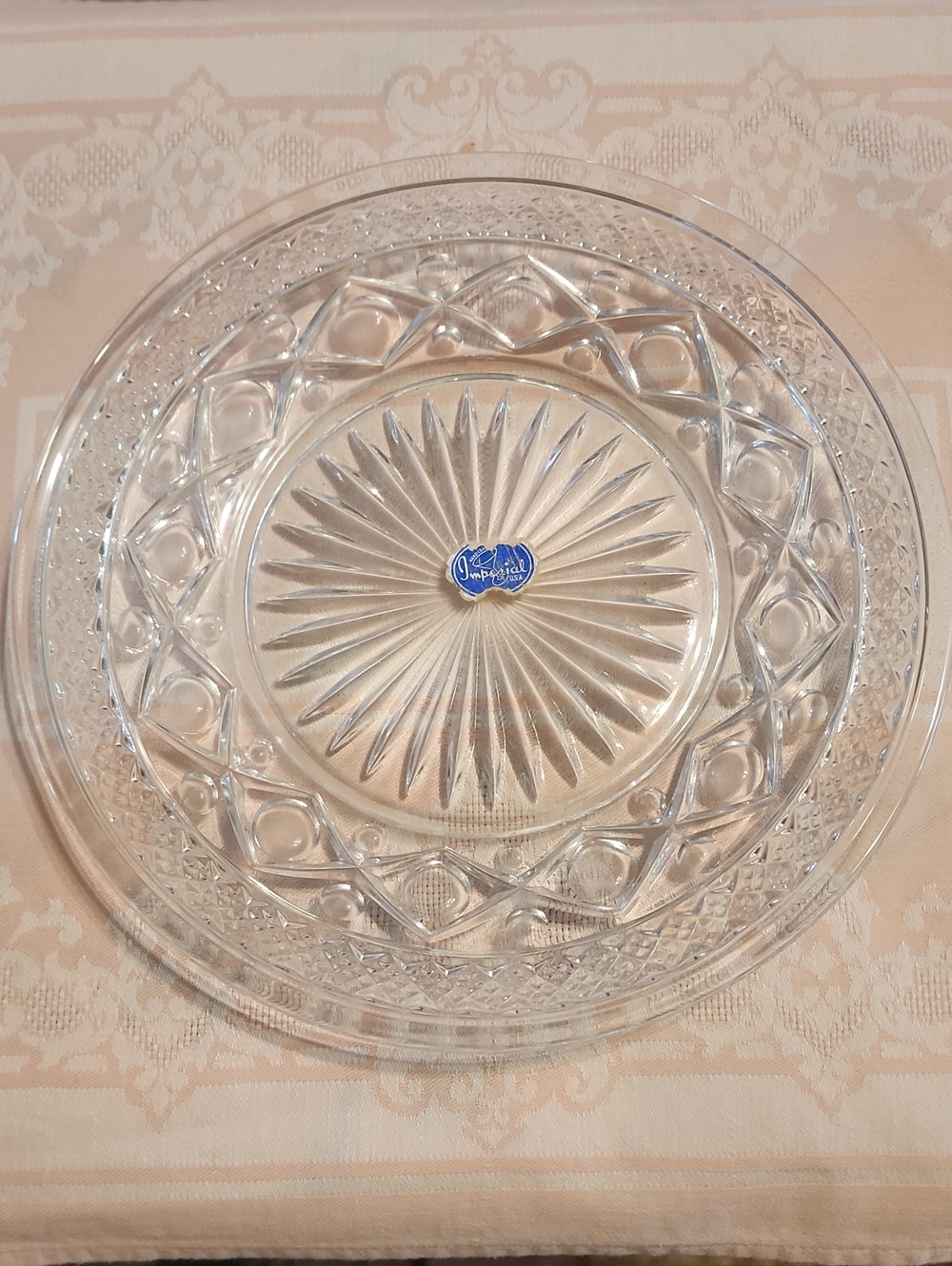 Imperial Glass-Ohio Cape Cod Clear Salad Plates
